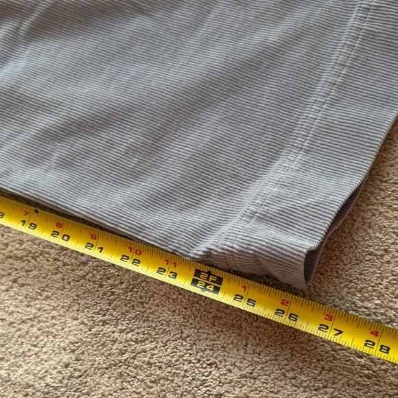 Club Monaco Wide Leg Pants Cords- Gray - Picture 5 of 7